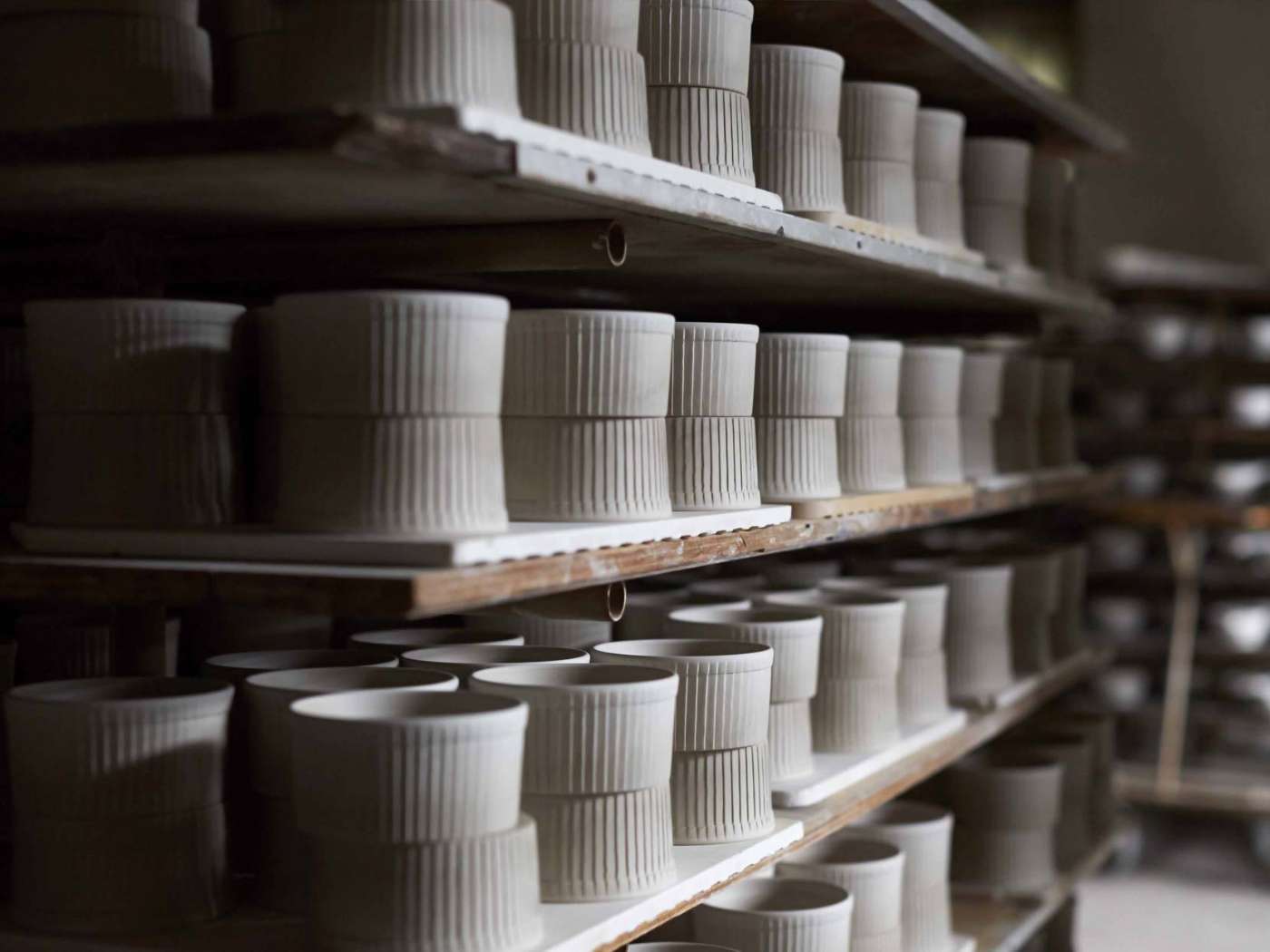 製品が並べられた様子